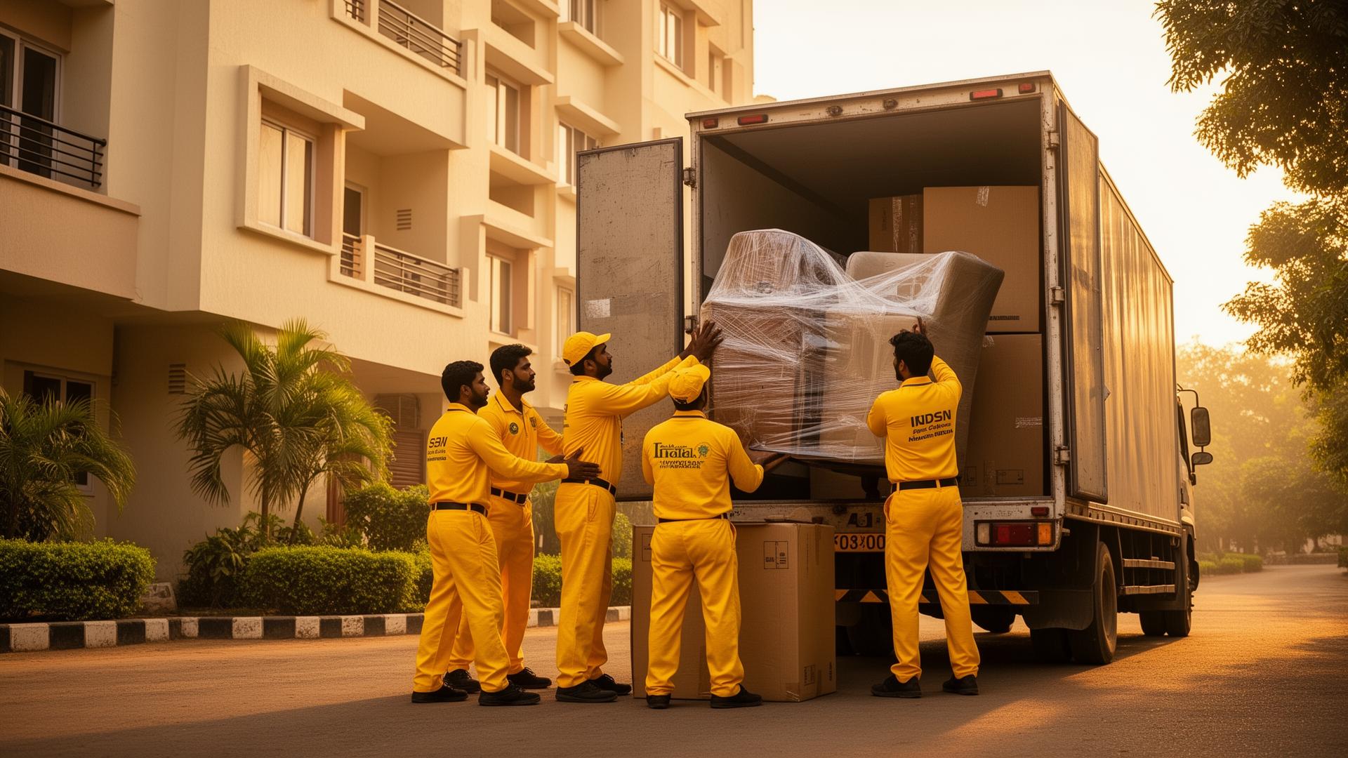 Vihari Packers and Movers loading furniture in Hyderabad